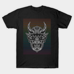 Shinigami Japanese Mask Lines T-Shirt